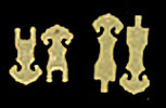 Dollhouse Miniature Ornate Hinges 2Pr.